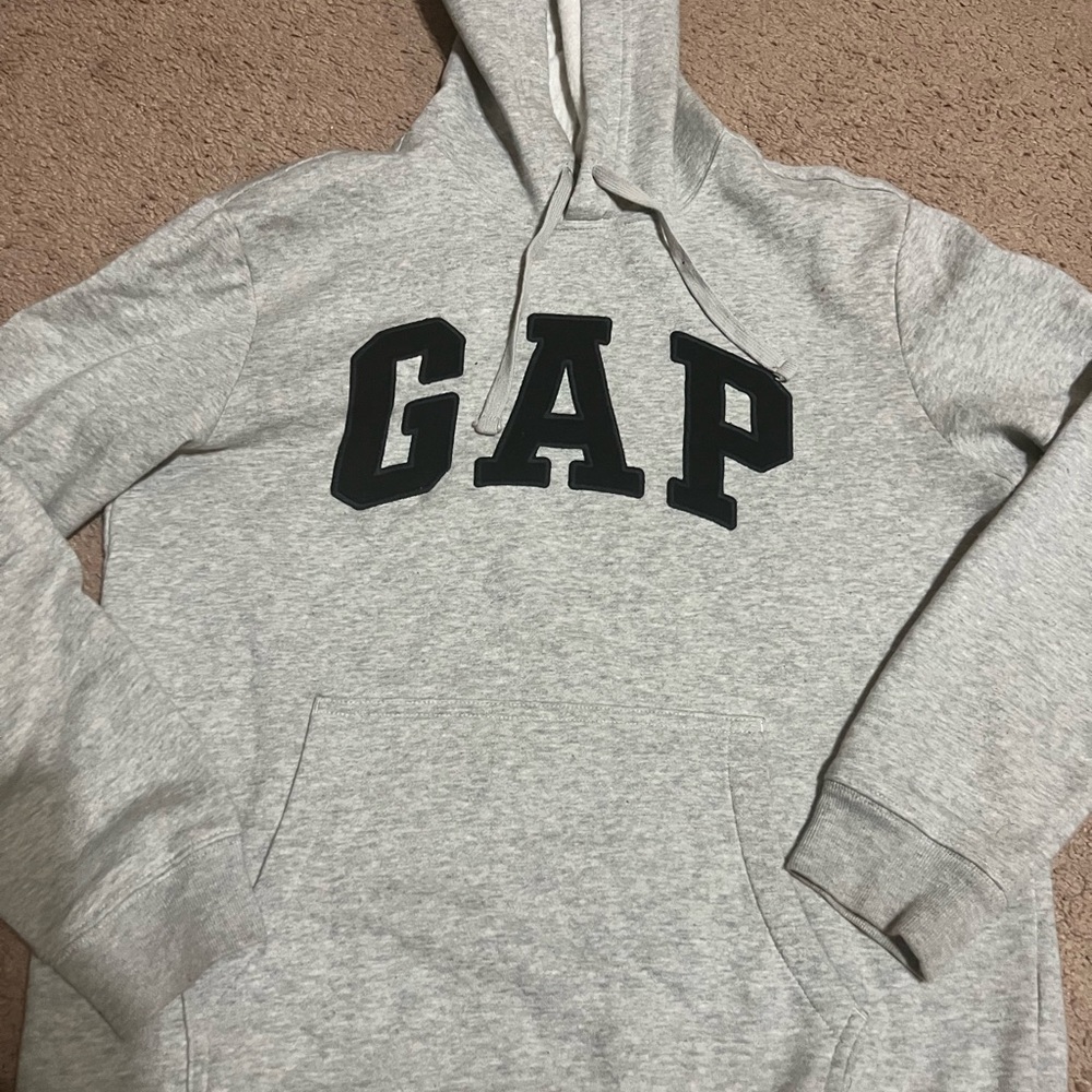 GAP Light Gray Fleece Hoodie